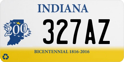 IN license plate 327AZ