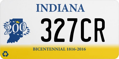 IN license plate 327CR