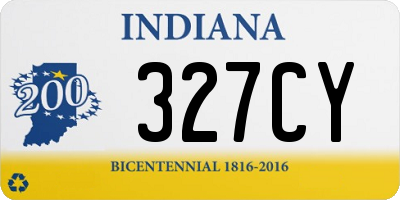 IN license plate 327CY