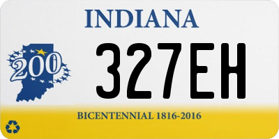 IN license plate 327EH