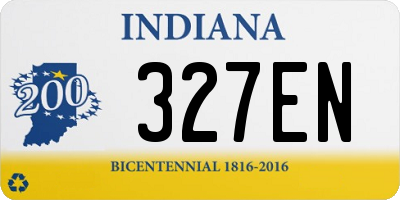 IN license plate 327EN