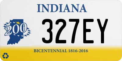 IN license plate 327EY