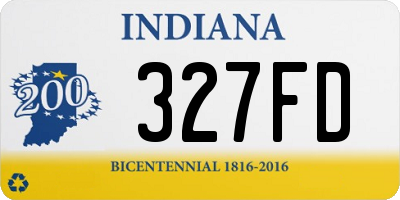 IN license plate 327FD