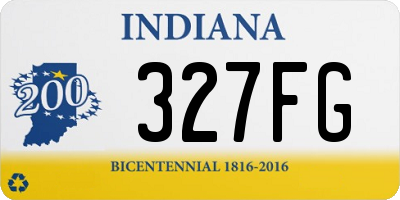 IN license plate 327FG