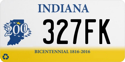 IN license plate 327FK