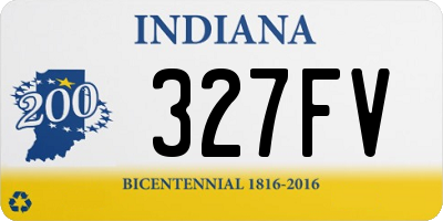 IN license plate 327FV