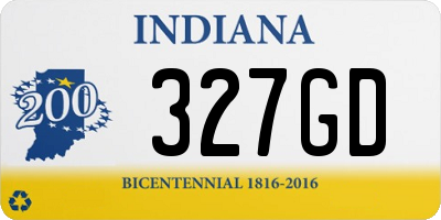 IN license plate 327GD