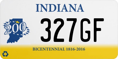 IN license plate 327GF