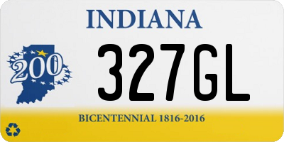 IN license plate 327GL