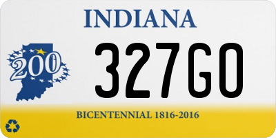IN license plate 327GO