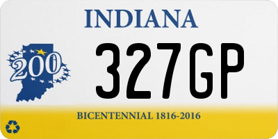 IN license plate 327GP