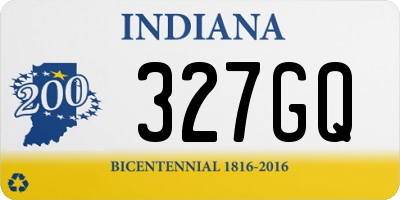 IN license plate 327GQ