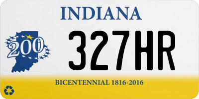 IN license plate 327HR