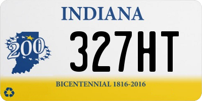 IN license plate 327HT