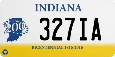 IN license plate 327IA