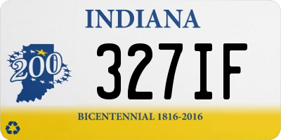 IN license plate 327IF
