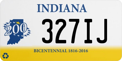 IN license plate 327IJ