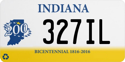IN license plate 327IL