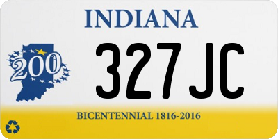 IN license plate 327JC