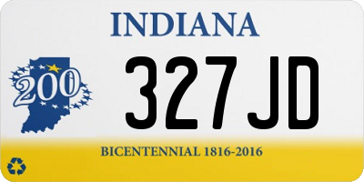 IN license plate 327JD