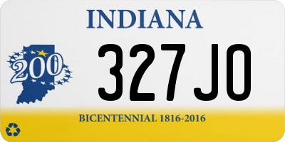 IN license plate 327JO