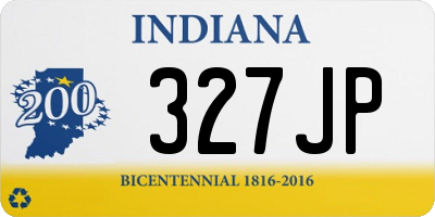 IN license plate 327JP