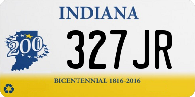 IN license plate 327JR