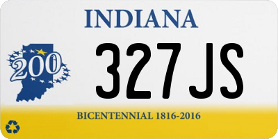 IN license plate 327JS