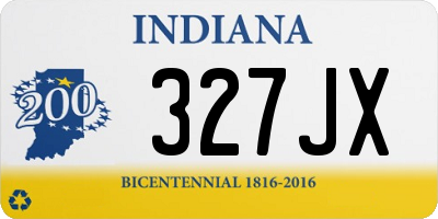 IN license plate 327JX