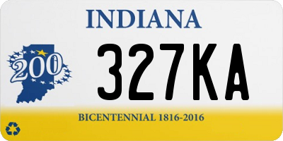 IN license plate 327KA