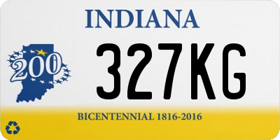 IN license plate 327KG