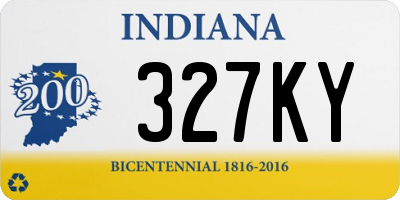 IN license plate 327KY