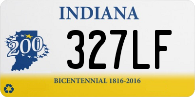 IN license plate 327LF