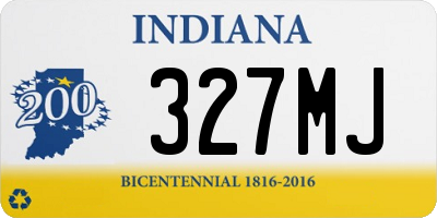 IN license plate 327MJ