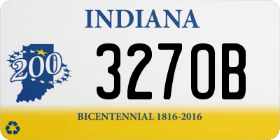 IN license plate 327OB