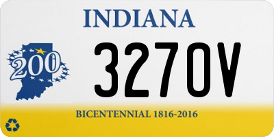 IN license plate 327OV