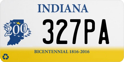 IN license plate 327PA