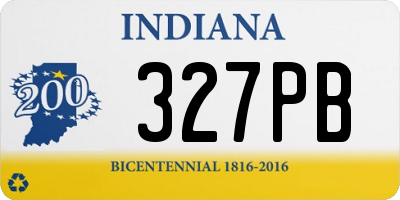 IN license plate 327PB