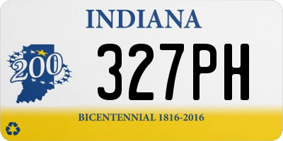 IN license plate 327PH