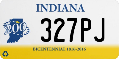 IN license plate 327PJ
