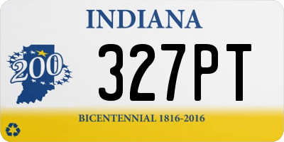 IN license plate 327PT