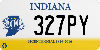 IN license plate 327PY