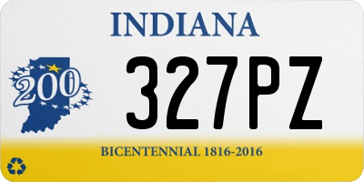 IN license plate 327PZ