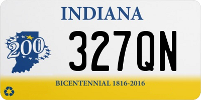 IN license plate 327QN