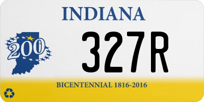 IN license plate 327R