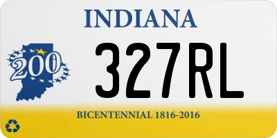 IN license plate 327RL