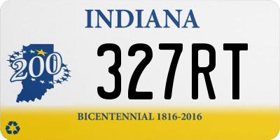 IN license plate 327RT