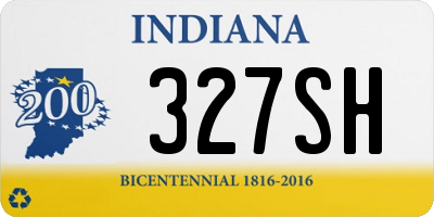 IN license plate 327SH