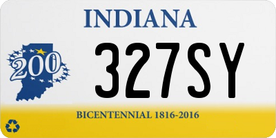 IN license plate 327SY