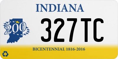 IN license plate 327TC